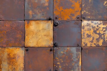 Rusty metal texture background, perfect for industrial and vintage designs.