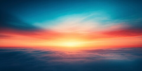 Fototapeta premium Gradient Background from Orange to Blue