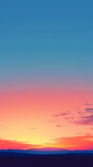 Obraz premium Gradient Background from Orange to Blue