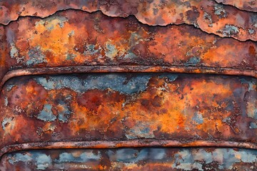 Rusty metal texture background, perfect for industrial and vintage designs.