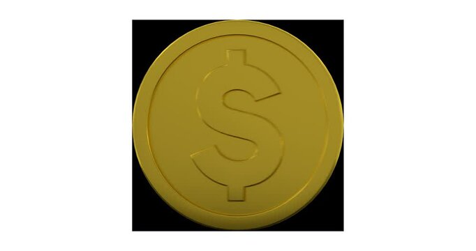 Gold Dollar Coins On Alpha Loop