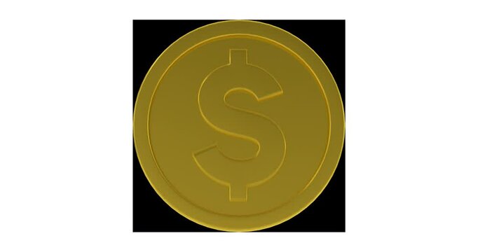 Gold Dollar Coins On Alpha Loop