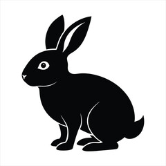 rabbit silhouette vector