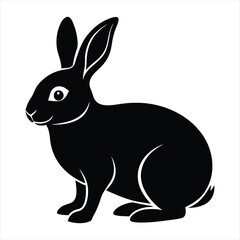 rabbit silhouette vector