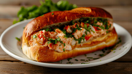 Lobster roll sandwich