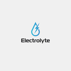 Electrolyte icon logo flat vector design