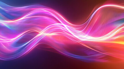 Radiant Multicolor Wave Flow Abstract Background