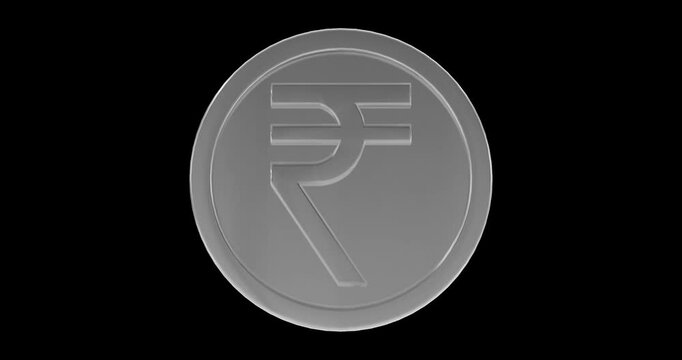 Silver Rupie Coins On Alpha Loop