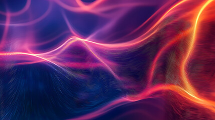 Vibrant Energy Waves Abstract Background