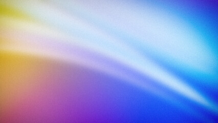 4K abstract gradient background with a soft blend of yellow, purple, blue, and white hues. Featuring a subtle grainy texture and smooth blur effect, perfect for digital design and modern backdrops