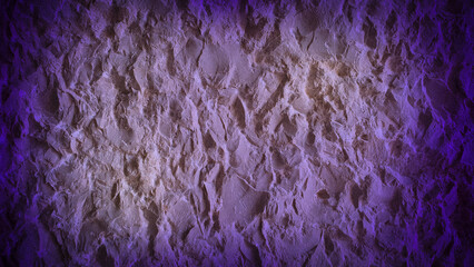 Natural textured stone wall with rough, uneven surface in shades of purple and beige. Ideal for backgrounds, banners, or design projects that need a rugged, organic feel