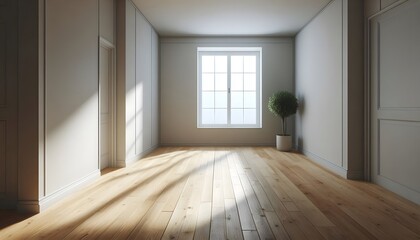 Empty space inside an apartment