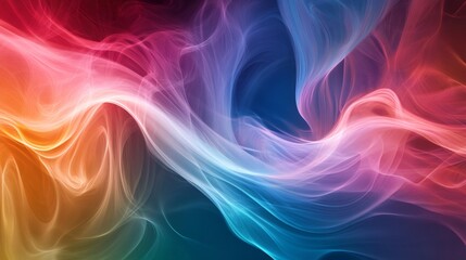 Obraz premium Abstract background with vibrant flowing colors of red, blue, and orange.
