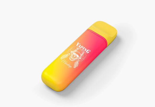 Vape Device Mockup - Half Side