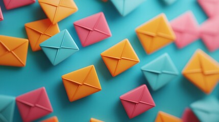 Contact Us Office Inbox Email Concept, Many letters