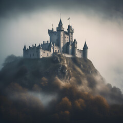 castle in the fog