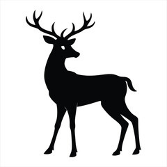 deer silhouette vector