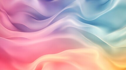 Obraz premium Abstract colorful gradient background with soft wavy lines.