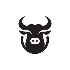 Bull logo design inspiration, bull head Logo design template