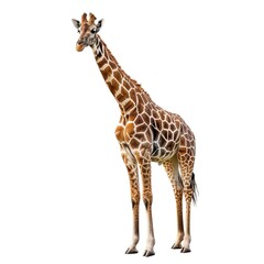 Obraz premium Giraffe Darkness element animal cartoon isolated whitebackground 16:9