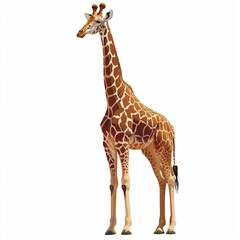 Obraz premium Giraffe Darkness element animal cartoon isolated whitebackground 16:9
