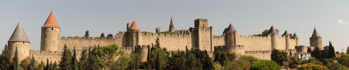 La Cité de Carcassonne en France Occitanie département de l'Aude