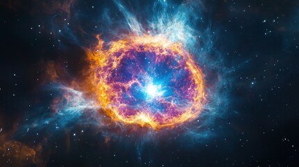 Obraz premium Supernova Explosion in Space