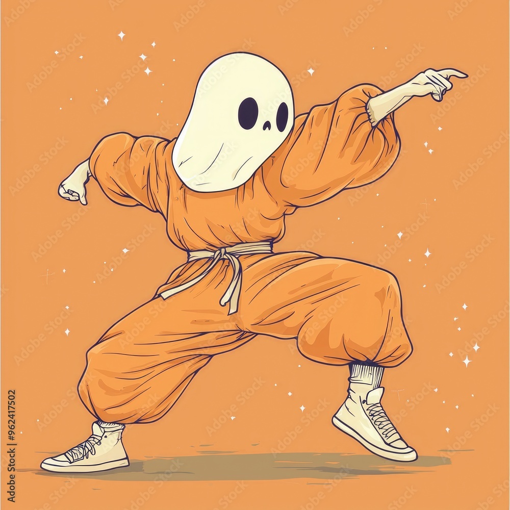 Canvas Prints ghostly karate master