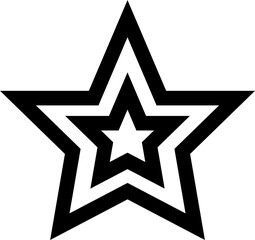 Fototapeta premium Star shape bold line. Geometric element