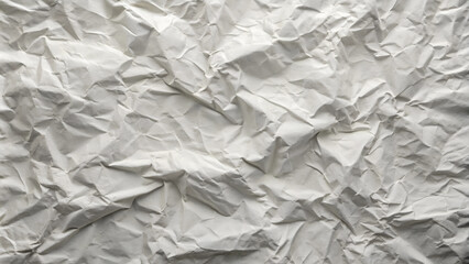 Fototapeta premium Crumpled paper background, neutral mood, featuring textured folds and creases, copy space