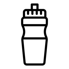 Sport bottle icon. Vector line icon