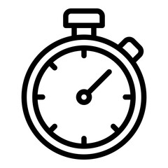 Stopwatch icon. Vector line icon