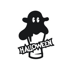 illustration of a drinking establishment with halloween themed ghosts, drinking establishment ghosts