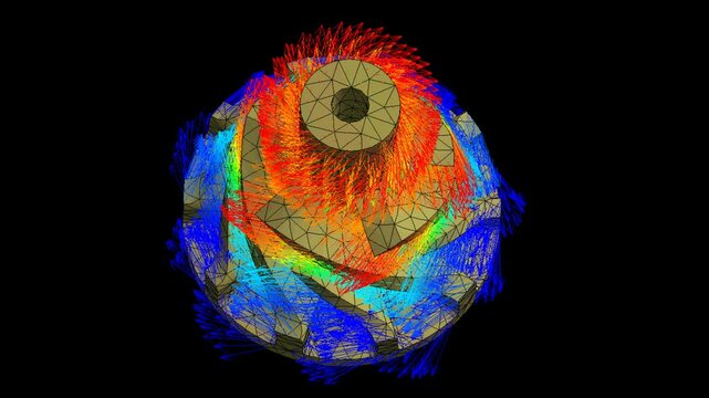 Mechanic simulation engineering - Stress and breakpoint analysis of turbine under force and moment conditions
