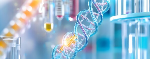 DNA Helix Science Lab Research Medical Technology