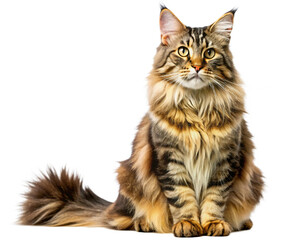 Obraz premium isolated maine coon