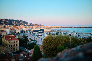 Sunset over Cannes - France