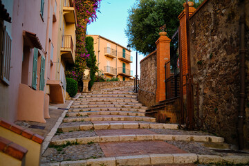 Streets of Cannes at summer