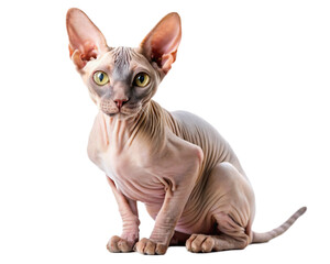 isolated sphynx cat