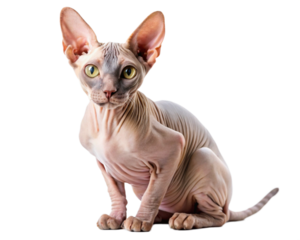 isolated sphynx cat