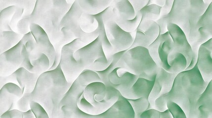 Gradient, Shapes, Waves, Silver and Green, Abstract Image, Texture, Pattern Background, Wallpaper, Cover and Screen for Smartphone, PC, Laptop, 9:16 and 16:9 Format