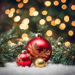 Obraz premium 크리스마스 오너먼트 christmas ornament