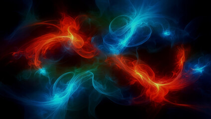 abstract background depicting nebula swirls in space