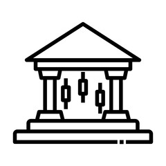 trading office Line Icon