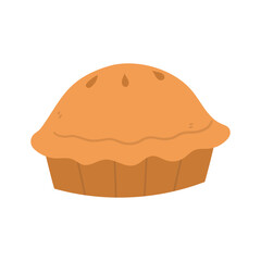 Pumpkin pie illustration