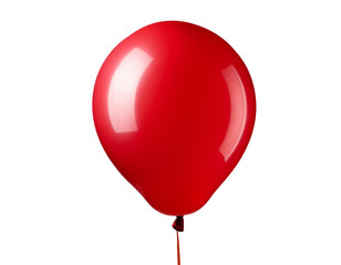 Isolated colorful red latex balloon