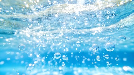 Sparkling Water Bubbles Abstract Background