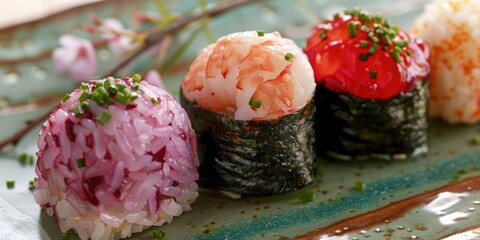 Rice Balls with Sakura Shrimp, Whitebait, and Plum Seasoning Mix