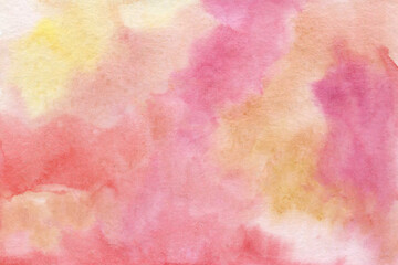 pink red yellow watercolor paper background texture