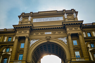 Piazza della Repubblica street - Florence